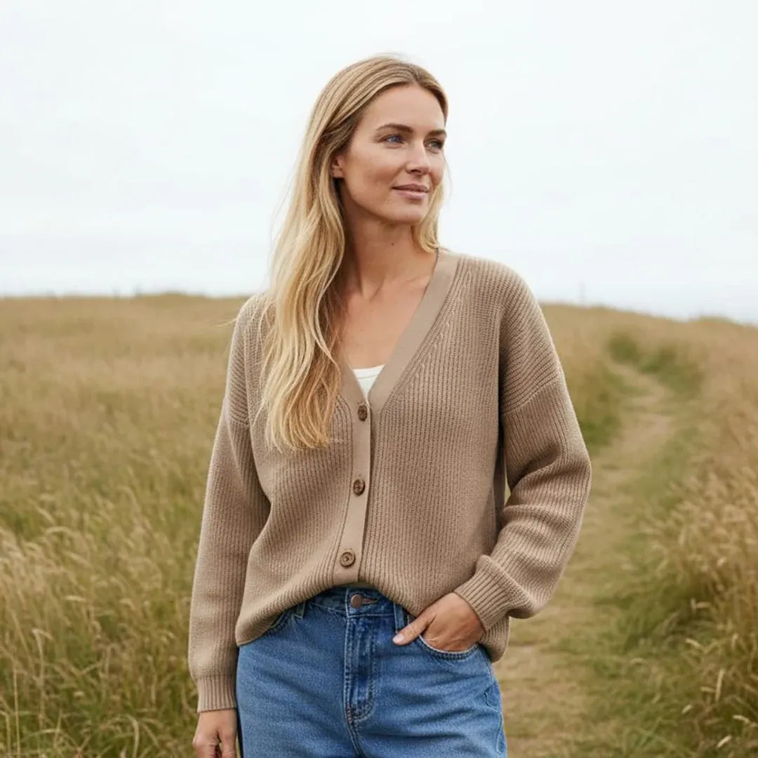 Organic Cotton Knitted Cardigan